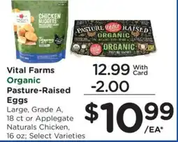 Ralphs Vital Farms Organic Pasture-Raised Eggs offer