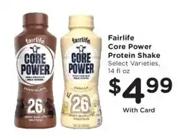 Ralphs Fairlife core power protein shake offer