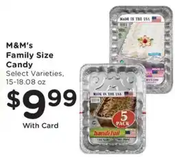 Ralphs M&M's Family Size Candy offer