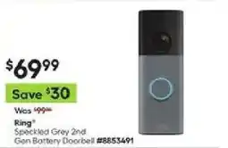 Lowe's Ring Speckled Grey 2nd Gen Battery Doorbell offer