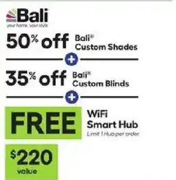 Lowe's Bali custom shades offer