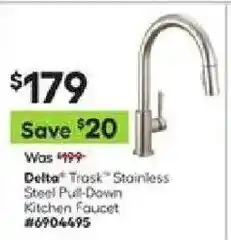 Lowe's Delta Trask Stainless Steel Pull-Down Kitchen Faucet offer