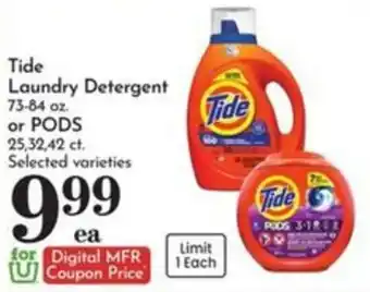 Tide laundry detergent