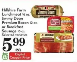 Pavilions Jimmy Dean lunchmeat or premium bacon or breakfast sausage offer