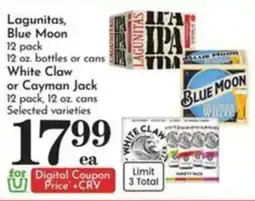 Pavilions Lagunitas, Blue Moon or White Claw offer