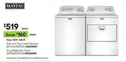 Lowe's Maytag 3.8-cu ft Top-Load Washer and 7-cu ft Electric Dryer offer