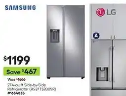 Lowe's Samsung 274-cu ft Side-by-Side Refrigerator offer