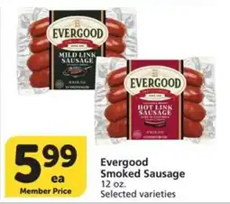 Albertsons Evergood Smoked Sausage offer
