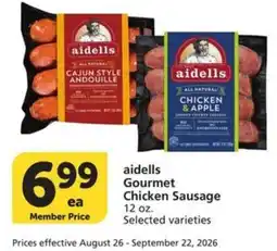 Albertsons Aidells Gourmet Chicken Sausage offer
