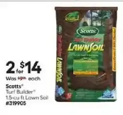 Lowe's Scotts Turf Builder Lawn Soil offer