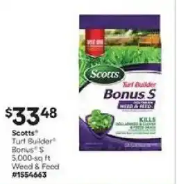 Lowe's Scotts Turf Builder Bonus S Weed & Feed offer