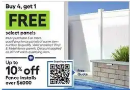 Lowe's select panels offer