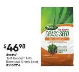 Lowe's Scotts Turf Builder Bermuda Grass Seed offer
