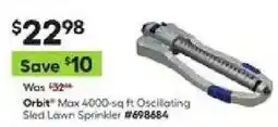 Lowe's Orbit Max 4000-sq ft Oscillating Sled Lawn Sprinkler offer