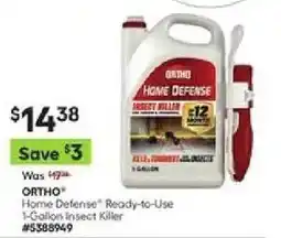 Lowe's Ortho home defense ready-to-use 1-gallon insect killer offer