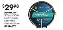 Lowe's Neverkink heavy-duty garden hose offer