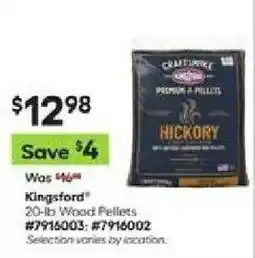 Lowe's Kingsford Hickory Wood Pellets offer