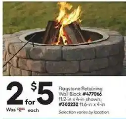 Lowe's Flagstone Retaining Wall Block offer
