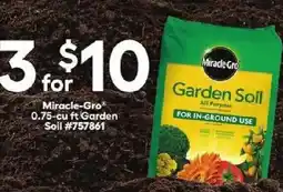 Lowe's Miracle-Gro Garden Soil offer