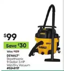 Lowe's DeWalt Stealthsionic Wet/Dry Vacuum offer