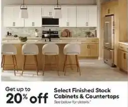 Lowe's Select Finished Stock Cabinets & Countertops offer