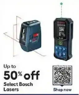 Lowe's Select Bosch Lasers offer