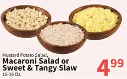 Food City Mustard Potato Salad, Macaroni Salad or Sweet & Tangy Slaw offer