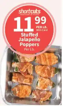 Food City Shortcuts Stuffed Jalapeño Poppers offer