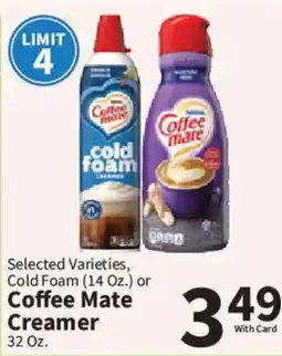 Food City Coffee Mate Cold Foam or Coffee Mate Creamer offer