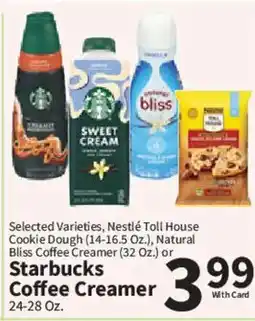 Food City Nestle Toll House Cookie Dough or Starbucks Coffee Creamer offer
