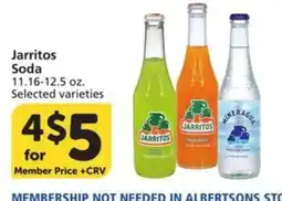 Albertsons Jarritos Soda offer