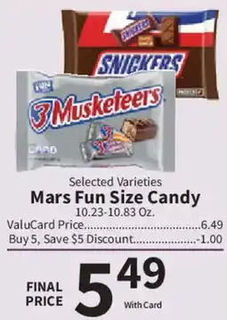 Food City Mars Fun Size Candy offer