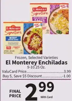 Food City El Monterey Enchiladas offer