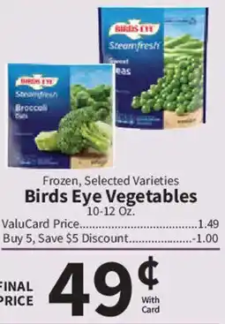 Food City Birds Eye Vegetables offer