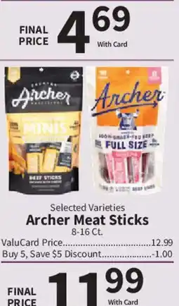 Food City Archer meat sticks offer