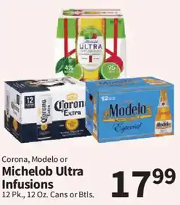 Food City Corona, Modelo or Michelob Ultra Infusions offer