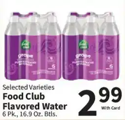 Food City Food Club Flavored Water offer