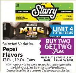 Food City Starry Pepsi Flavors offer
