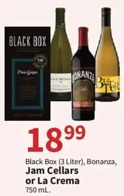 Food City Black Box, Bonanza, Jam Cellars or La Crema offer