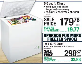 5.0 cu. ft. Chest