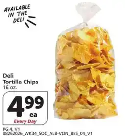 Vons Deli Tortilla Chips offer