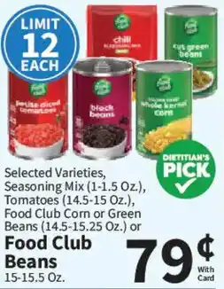 Food City Food Club Beans offer