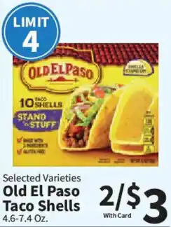 Food City Old El Paso Taco Shells offer