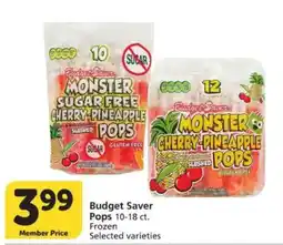 Vons Budget Saver Pops offer