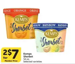 Vons Kemps Sherbet offer