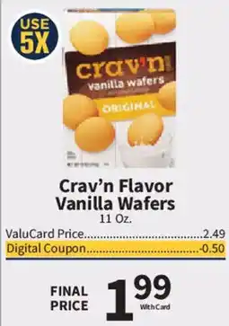 Food City Crav'n Flavor Vanilla Wafers offer