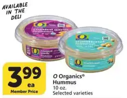 Albertsons O Organics Hummus offer