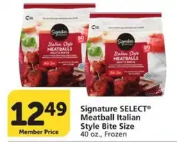 Albertsons Signature Select Meatball Italian Style Bite Size offer