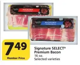 Albertsons Signature Select Premium Bacon offer