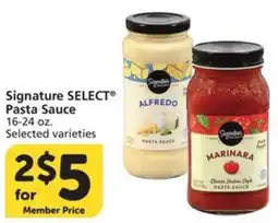 Albertsons Signature Select Pasta Sauce offer